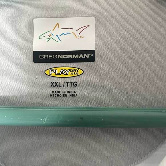 Lot of 3 Greg Norman Collection Gray and blue Polo Shirt Striped - Picture 2 of 12